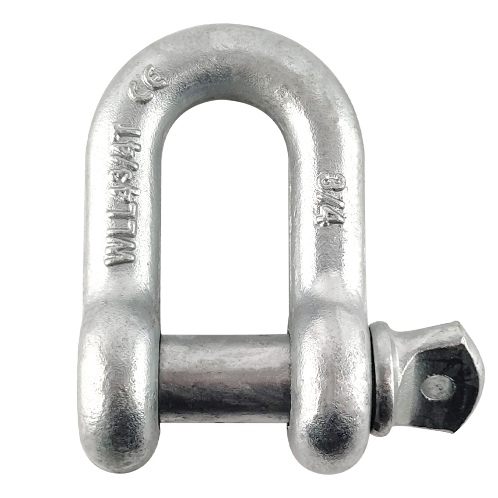 G210 Carbon Steel Safety Lifting Dee Screw Pin Galvanized Shackle Price supplier