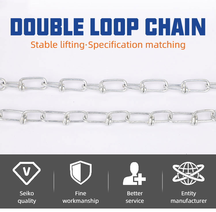 American Standard DIN5686 Weldless Knotted Double Loop Chain Price supplier