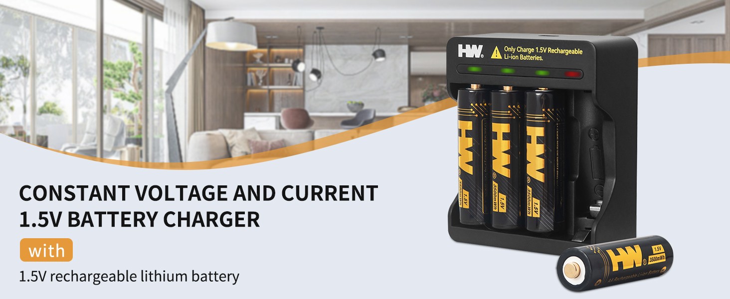 4PCS AA USB Li-ion Batteries with Charger manufacture