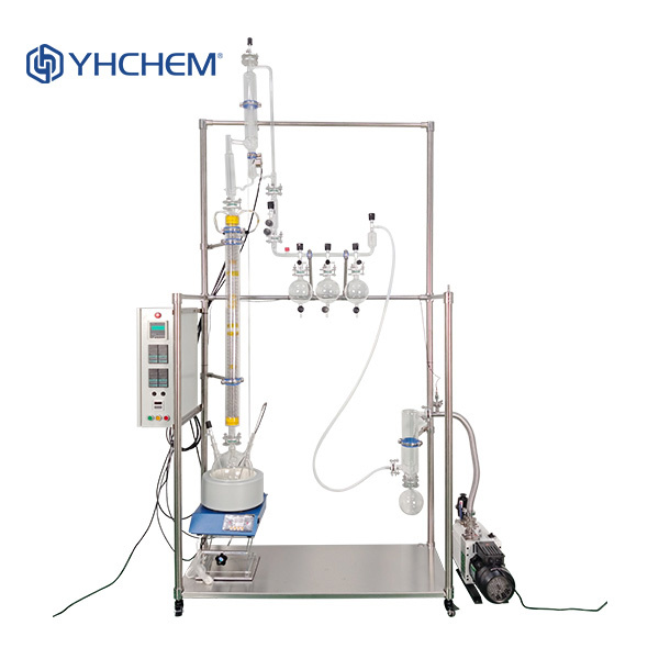 Running experiments with a laboratory distillation column