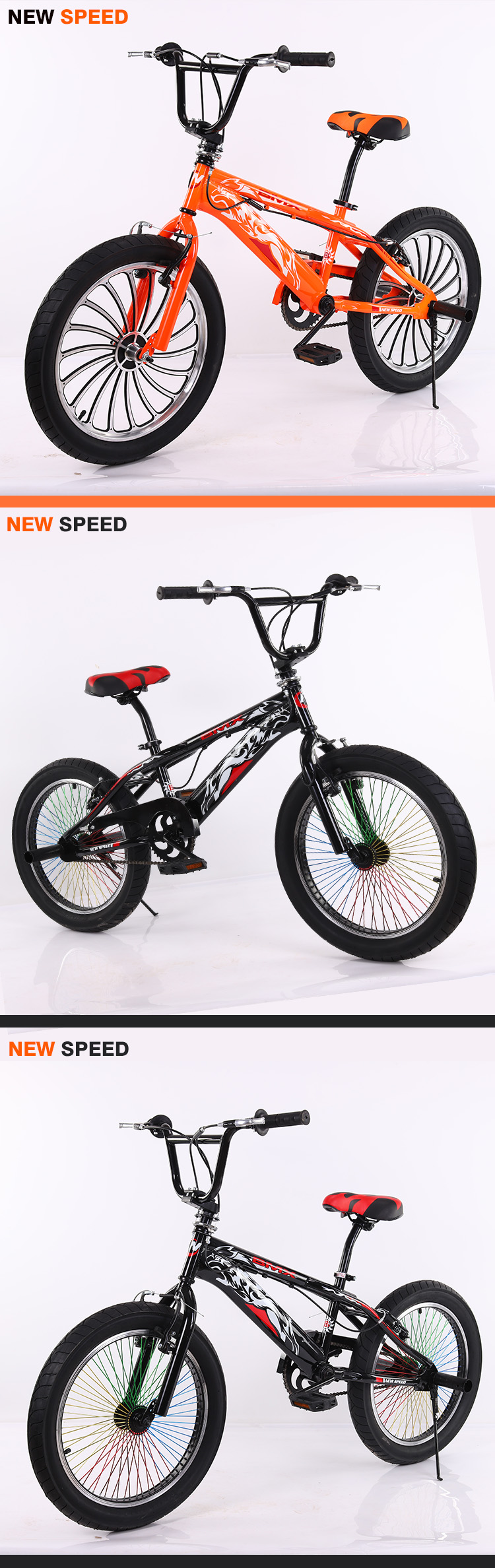 Frame Single Speed Sports Bicycle BMX Bike For Children factory