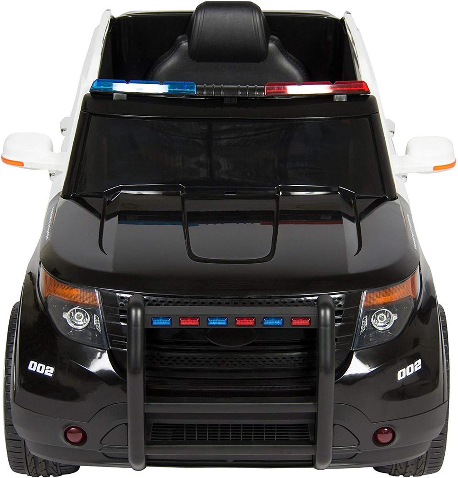 Battery Toys New Police Electric Kids 12V Electric Police Ride On SUV Black Children Car manufacture