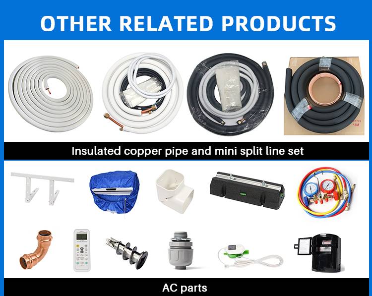 1/2" Insulation 50 Ft 3/8" LL x 5/8" SL Mini Split Air Conditioner Line Set supplier