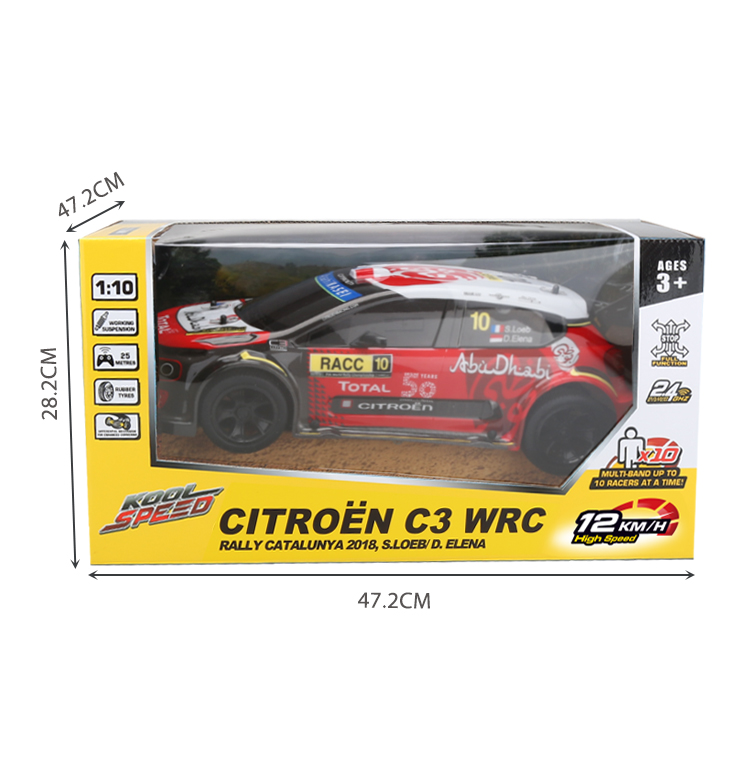 FAST GEARZ - 1/10 Big RC Car Toy Official Licensed CITROEN C3 WRC Kids Remote Control Racing Vecihle w/ Rechargeable Battery supplier