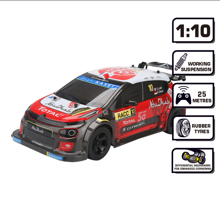 FAST GEARZ - 1/10 Big RC Car Toy Official Licensed CITROEN C3 WRC Kids Remote Control Racing Vecihle w/ Rechargeable Battery manufacture