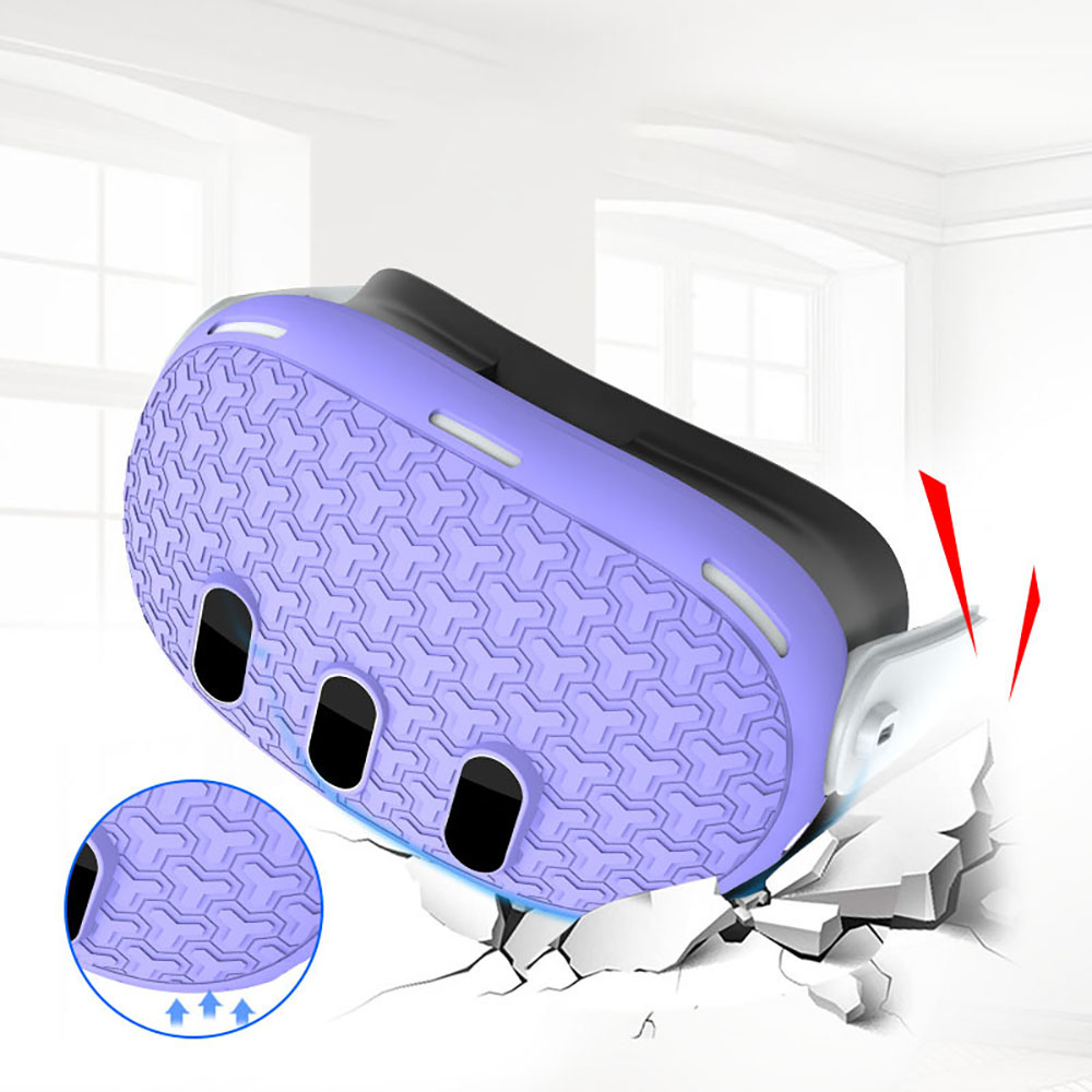 Protective Case Back Cover Silicone Soft Precision Hole For Meta Quest 3 Headset Headband factory