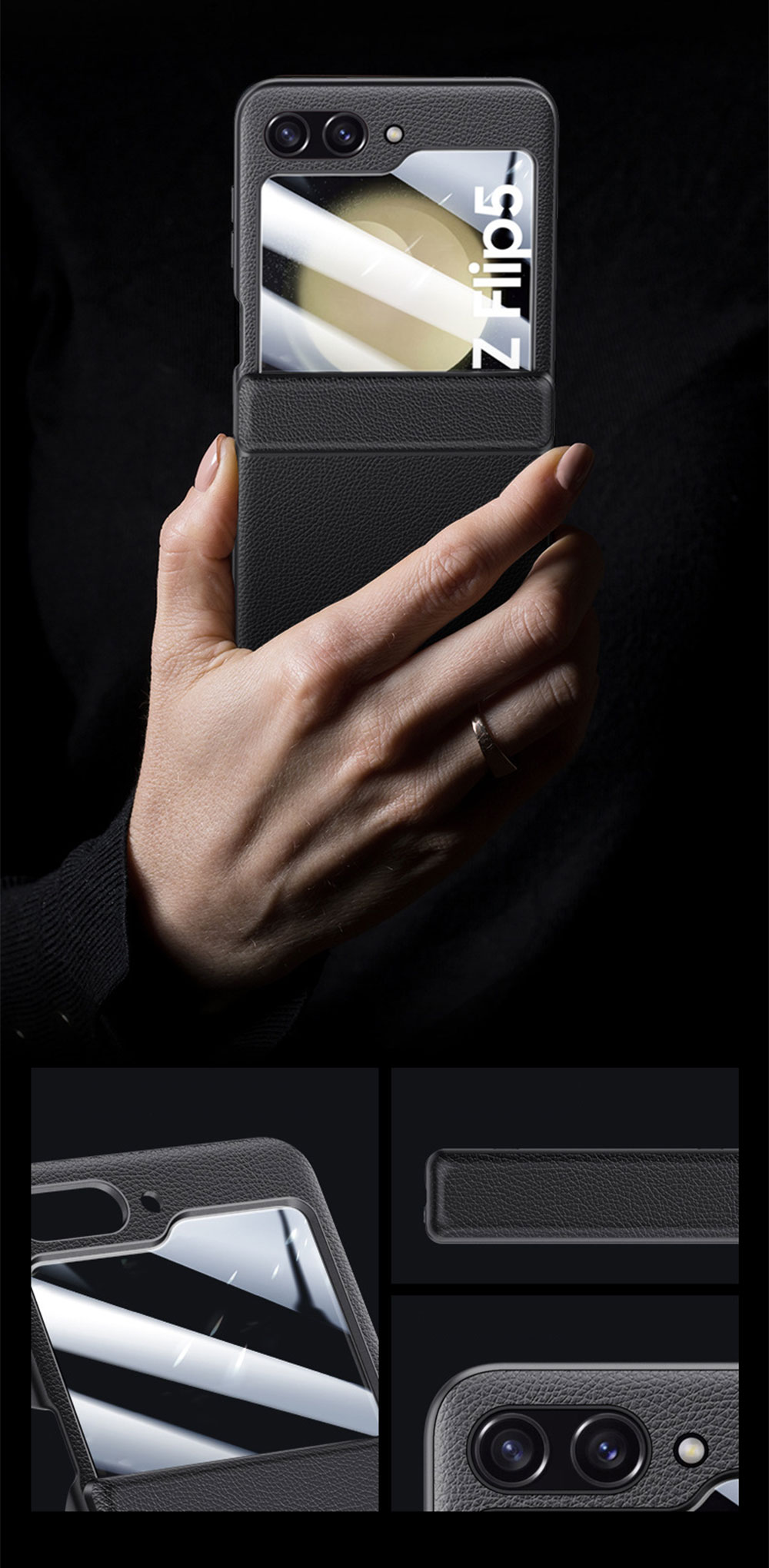 Laudtec SJK197 Pc Cover Customize Anti Fall Electroplate Phone Case For Samsung Galaxy Z Flip5 Flip4 Flip3 5G Flip manufacture