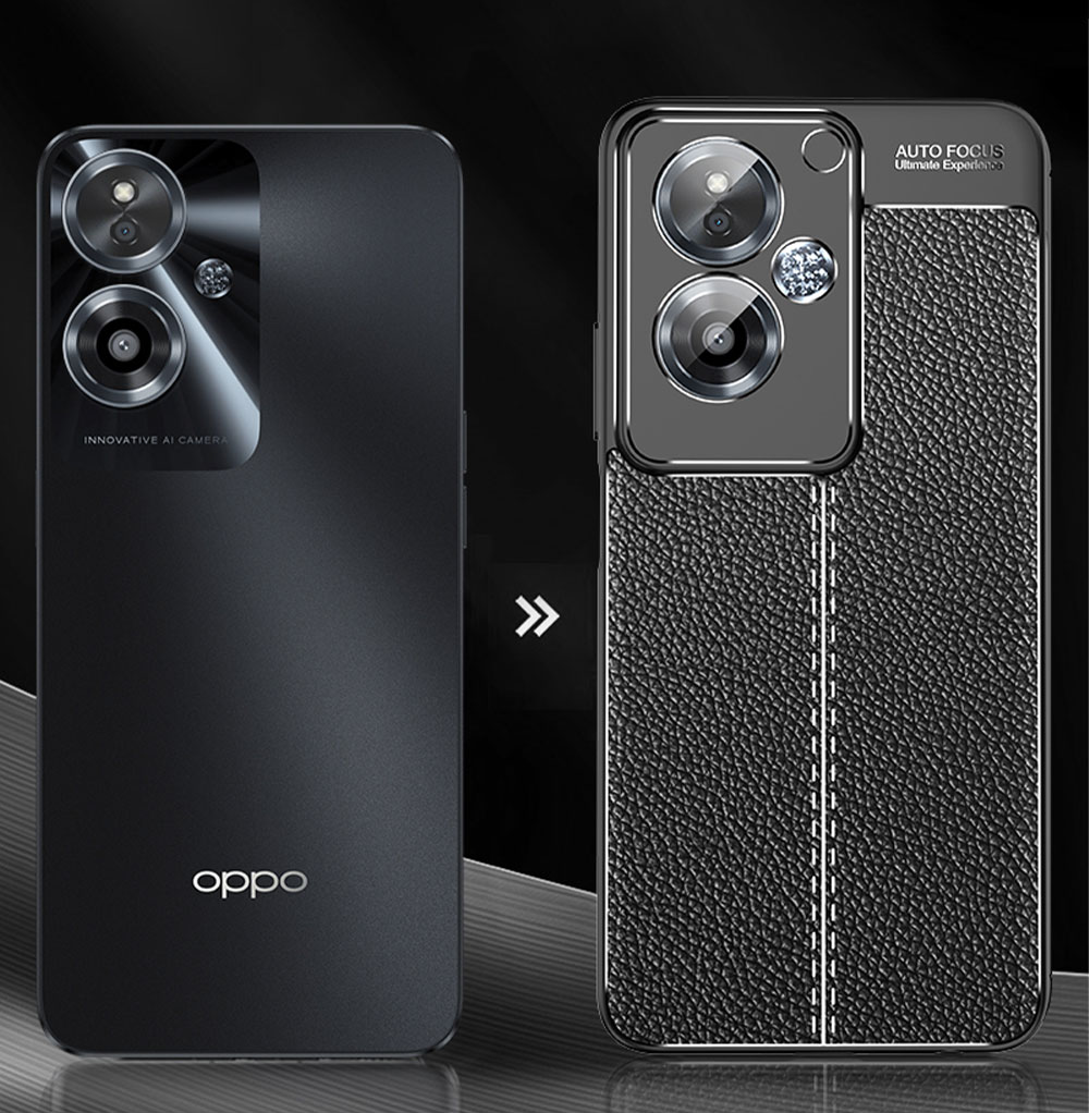 Laudtec WLS02 Skin Friendly Lychee Plating Mobile Camera Lens Protection Drop Proof Tpu Phone Case For Oppo A79 A2 5G supplier