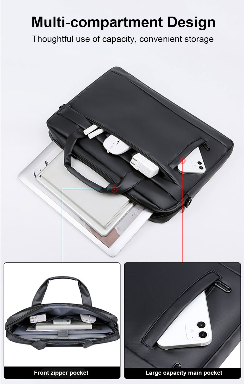 Leather Laptop Bags Covers Capacity Backpack Bag Nylon Backpacks School Custom Logo Student Office Computer details