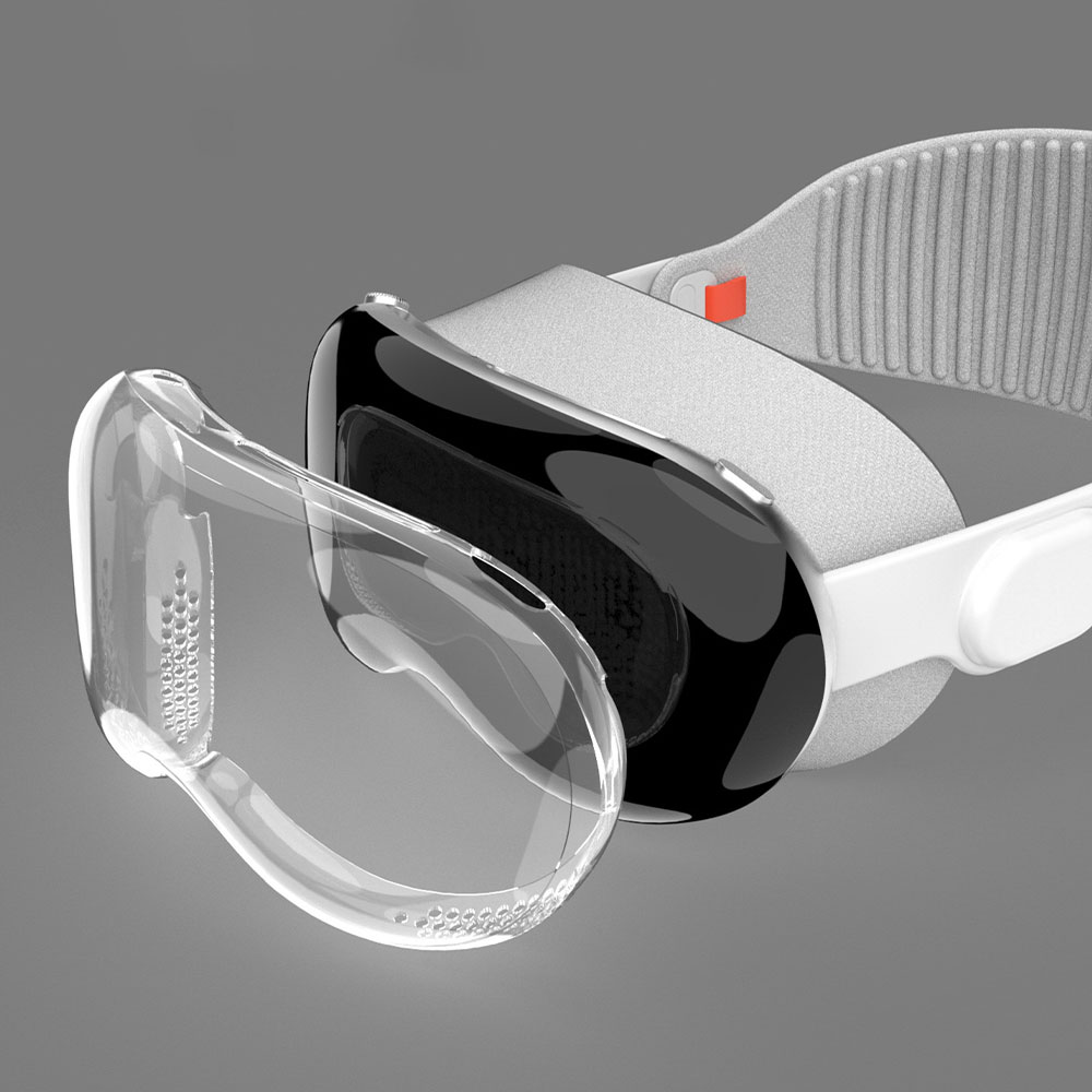 Transparent Clear Tpu Case Back Cover Silicone Soft For Apple Vision Pro Vr Headset Headband manufacture
