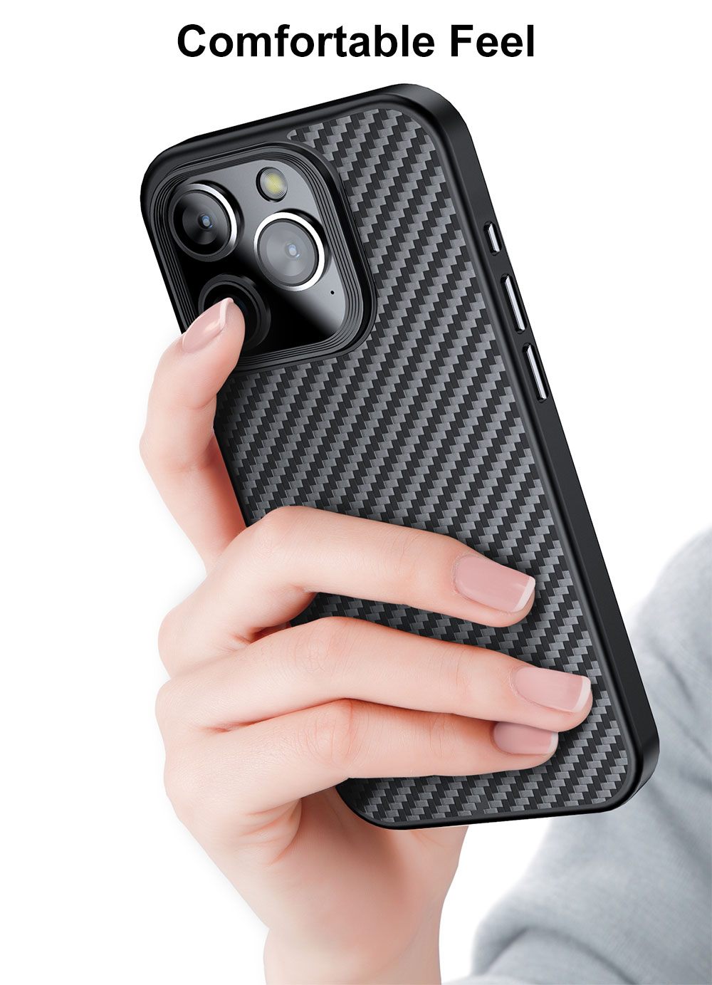 WLONS WLS14 Skin Friendly Drop Proof Carbon Fiber Frosted Suction Mobile Tpu Phone Case For Iphone 15 Plus supplier