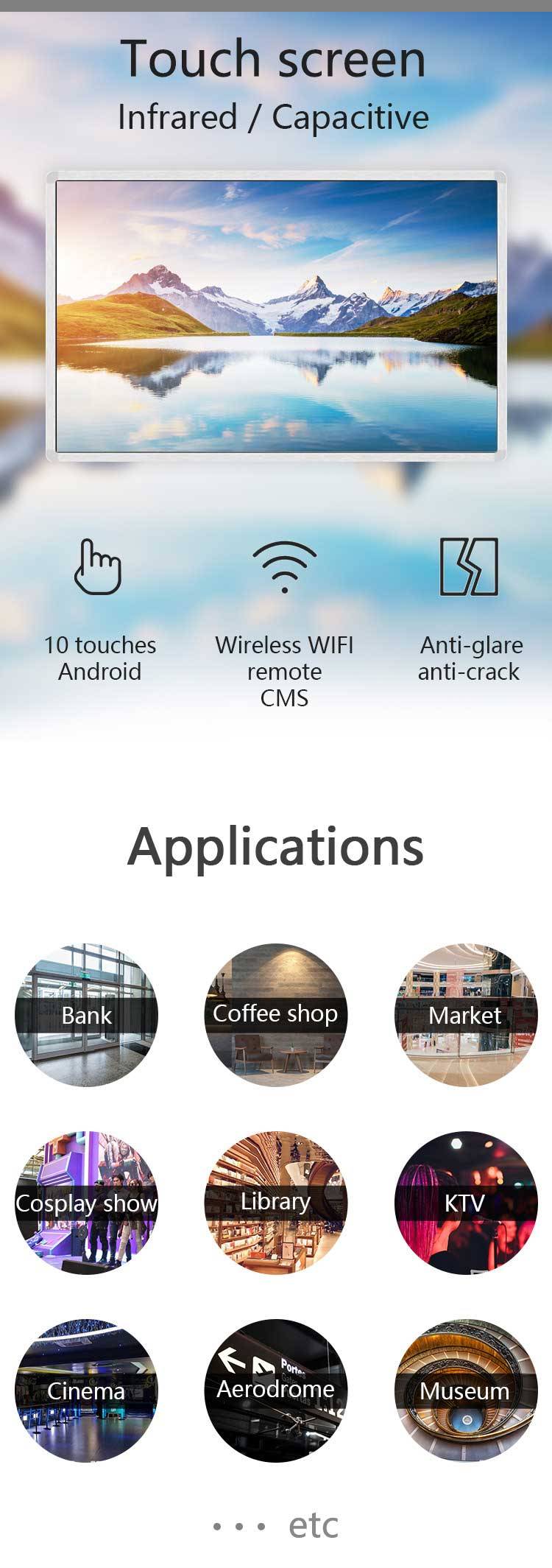 High Quality Touch screen information kiosk Vertical self Service Interactive Kiosk Touch Screen Information Checking manufacture