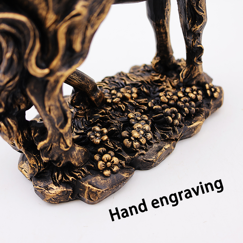 OEM home garden decor unique miniature 3d figure statue custom resin craft beautiful mystical fairy and unicorn figurines manufacture