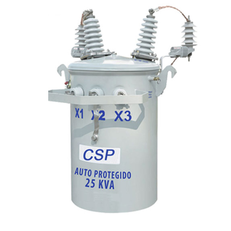 Single-phase pole mounted transformer