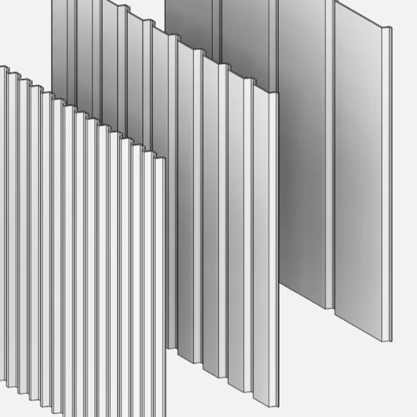 골판형 금속 패널로 벽에 질감과 입체감 더하기