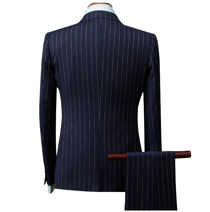 2024 Hot style Business Striped Men suit Slim Fit weddings jacket for custom mens suit manufacture