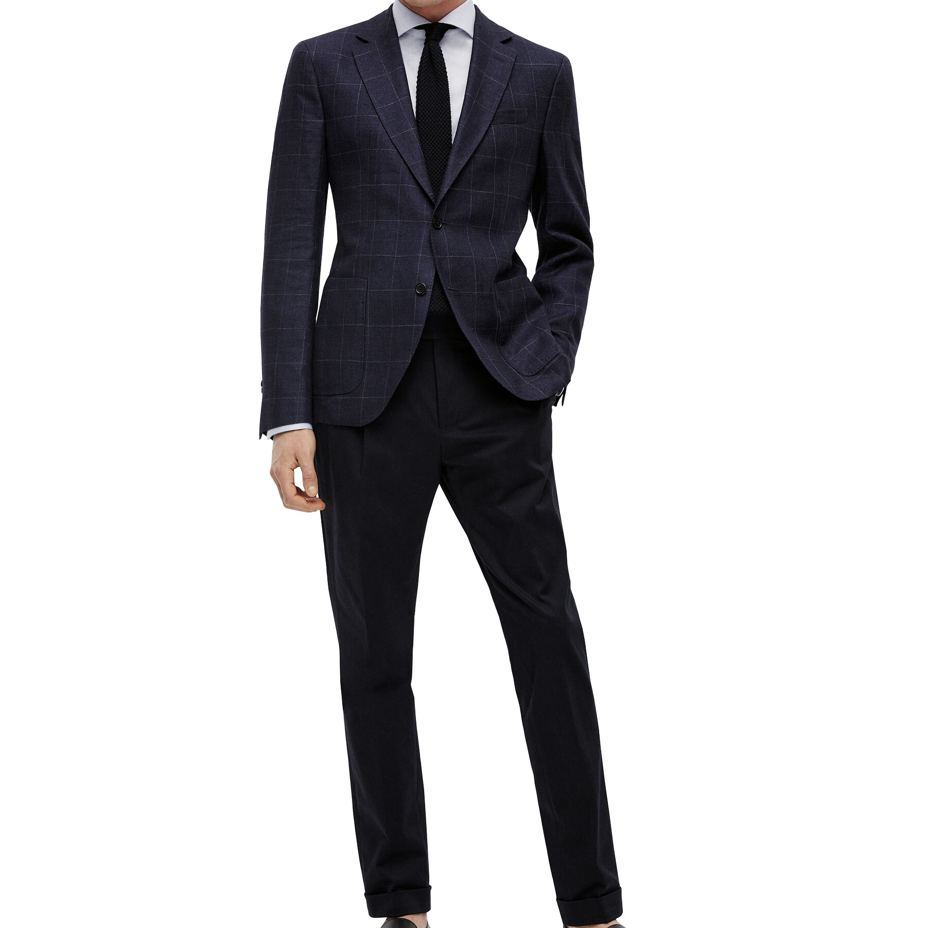 2024 Hot style plaid casual men suit & jacket business blazer slim fit custom mens suit manufacture