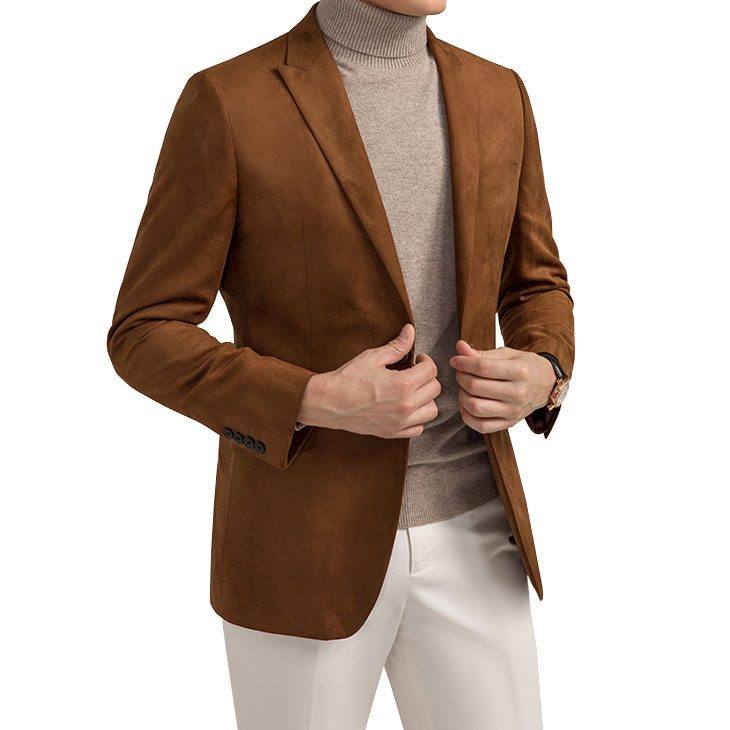 2024 New style bright colors suede casual men suit & blazer business slim fit custom men's suit supplier