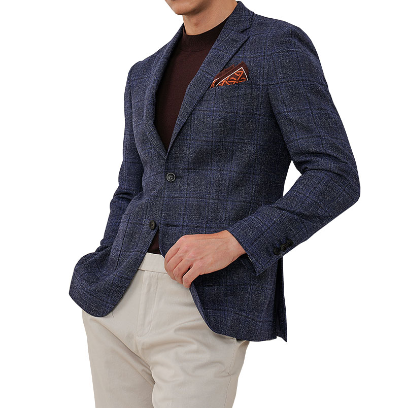 2024 Unique Design business plaid suit Slim fit men suit & blazer custom mens suit supplier