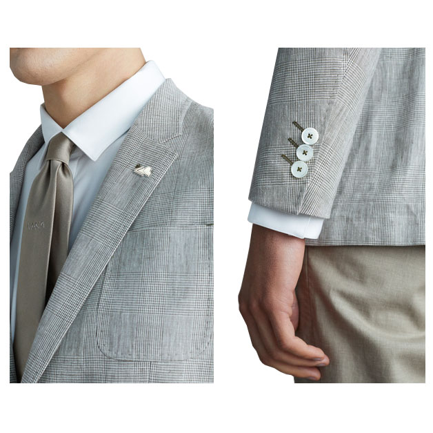 2024 Hot style Linen blazer& jacket Slim fit men suit business custom men's suit factory