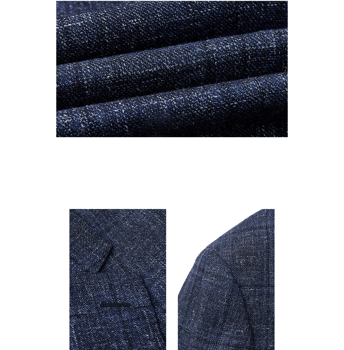 2024 Unique Design business plaid suit Slim fit men suit & blazer custom mens suit details