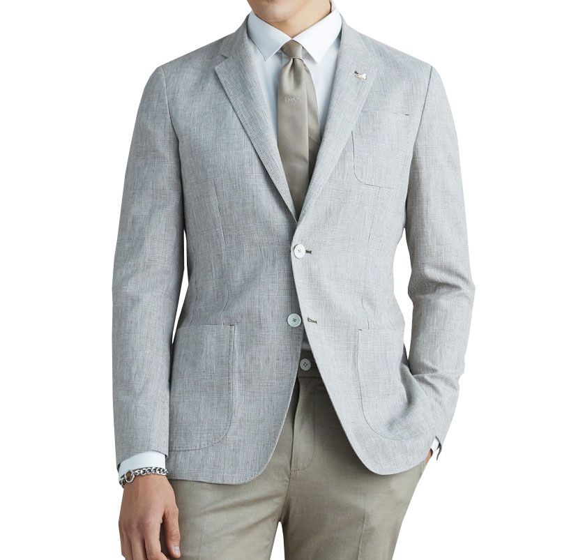 2024 Hot style Linen blazer& jacket Slim fit men suit business custom men's suit factory