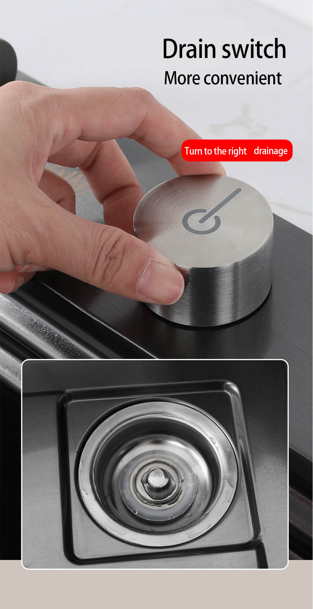 Waterfall Sink Kitchen Stainless Steel Topmount Sink Large Single Slot Wash Basin With Multifunction Touch Waterfall Faucet supplier