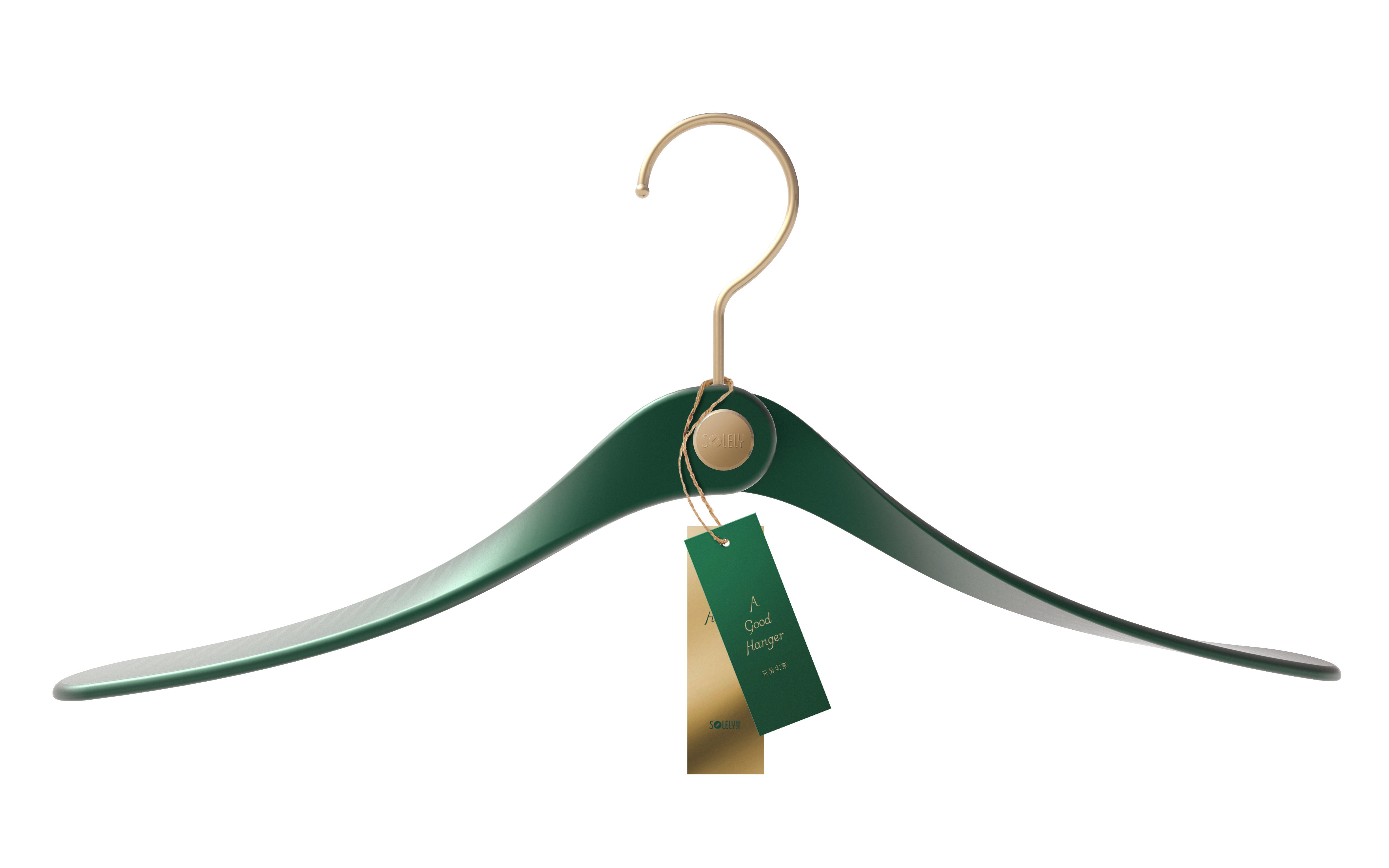 SOLELY SY982 Light Luxury Wing Hanger classic modern cloth hanger details