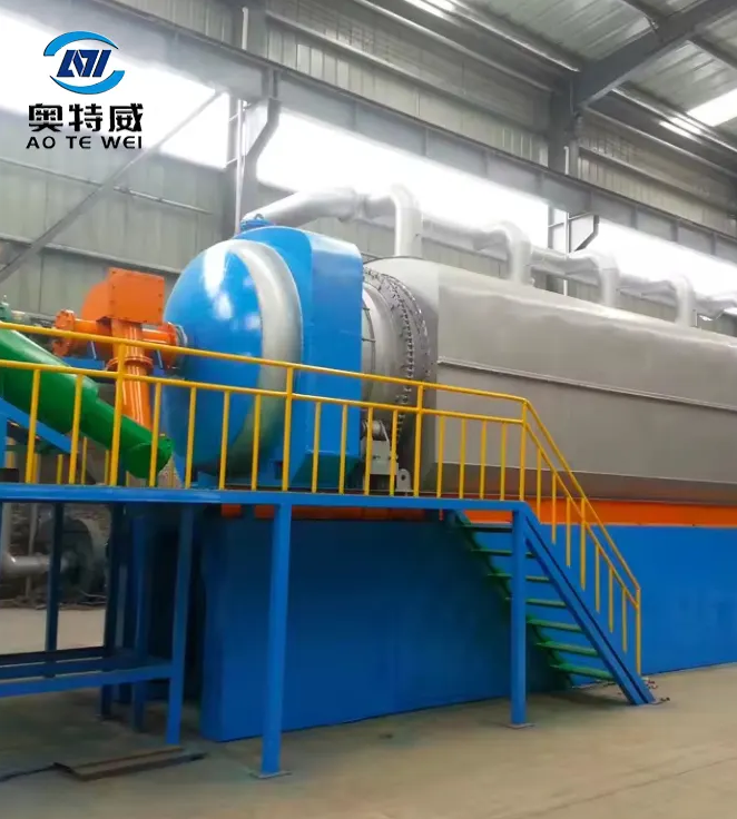 Conversion of used tires to valuable crude oil using AOTEWEI Continuous Cracking Equipment