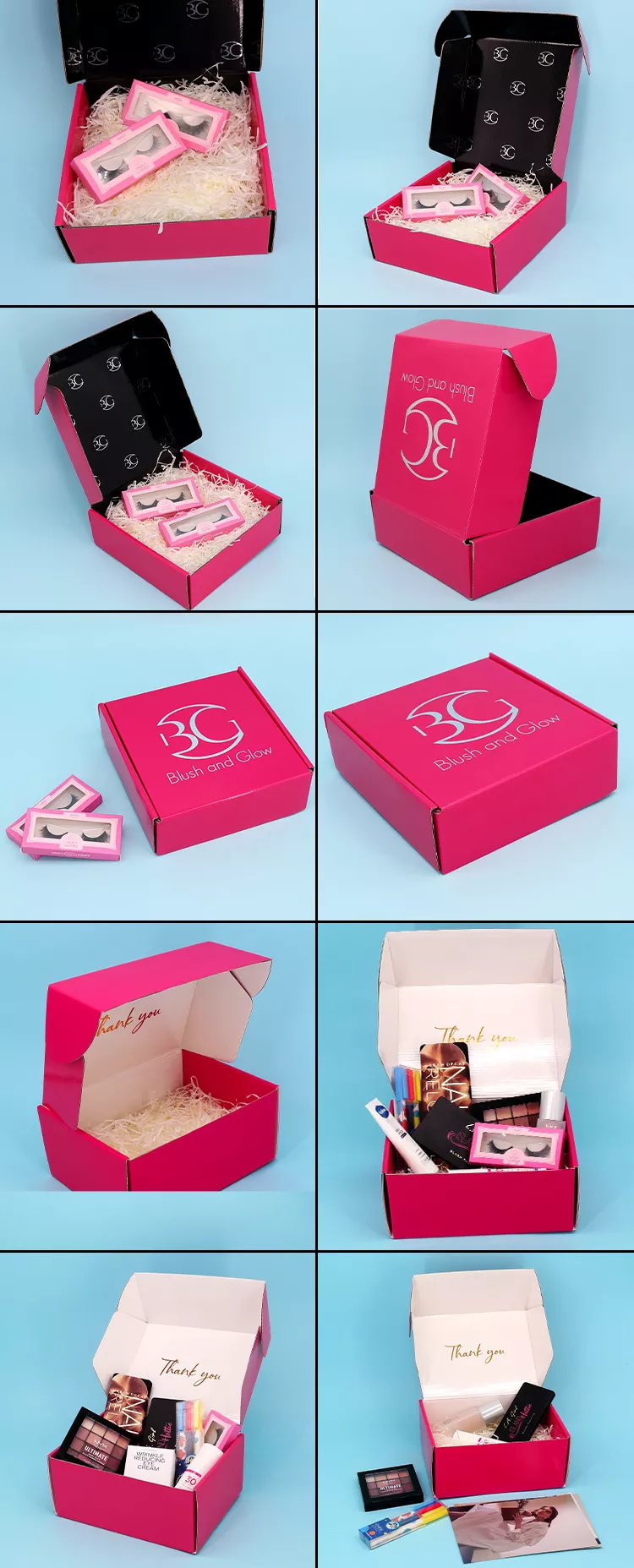Custom Logo Corrugated Cardboard Matte Black Shipping Boxes Folding Mailer Box supplier