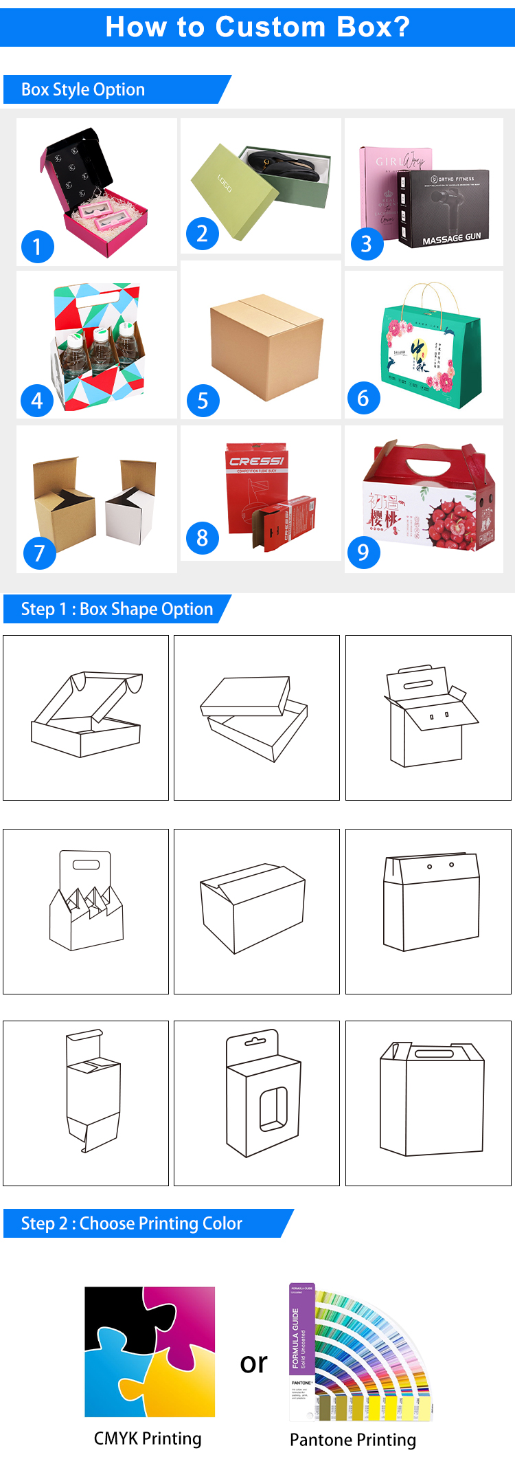 Custom Logo Corrugated Cardboard Matte Black Shipping Boxes Folding Mailer Box details