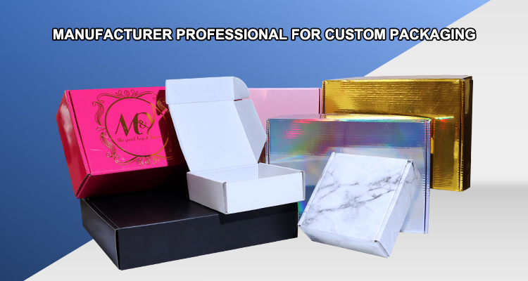 Custom Logo Corrugated Cardboard Matte Black Shipping Boxes Folding Mailer Box supplier