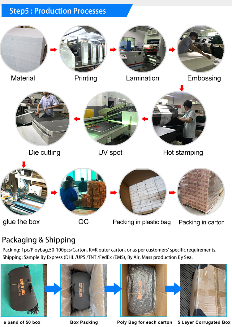 Luxury Private Label Human Hair Wig Box Bundle Hair Extension Custom Packaging supplier