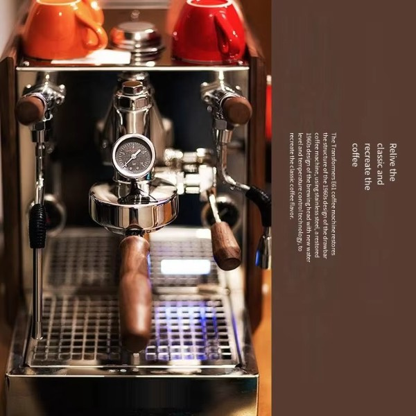 Eleva tu nivel de café con la comodidad de una cafetera semiautomática.