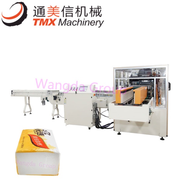 Machin empaquetaj avanse pou rempli e sèl yon sak tisè visaj ak sèl la.