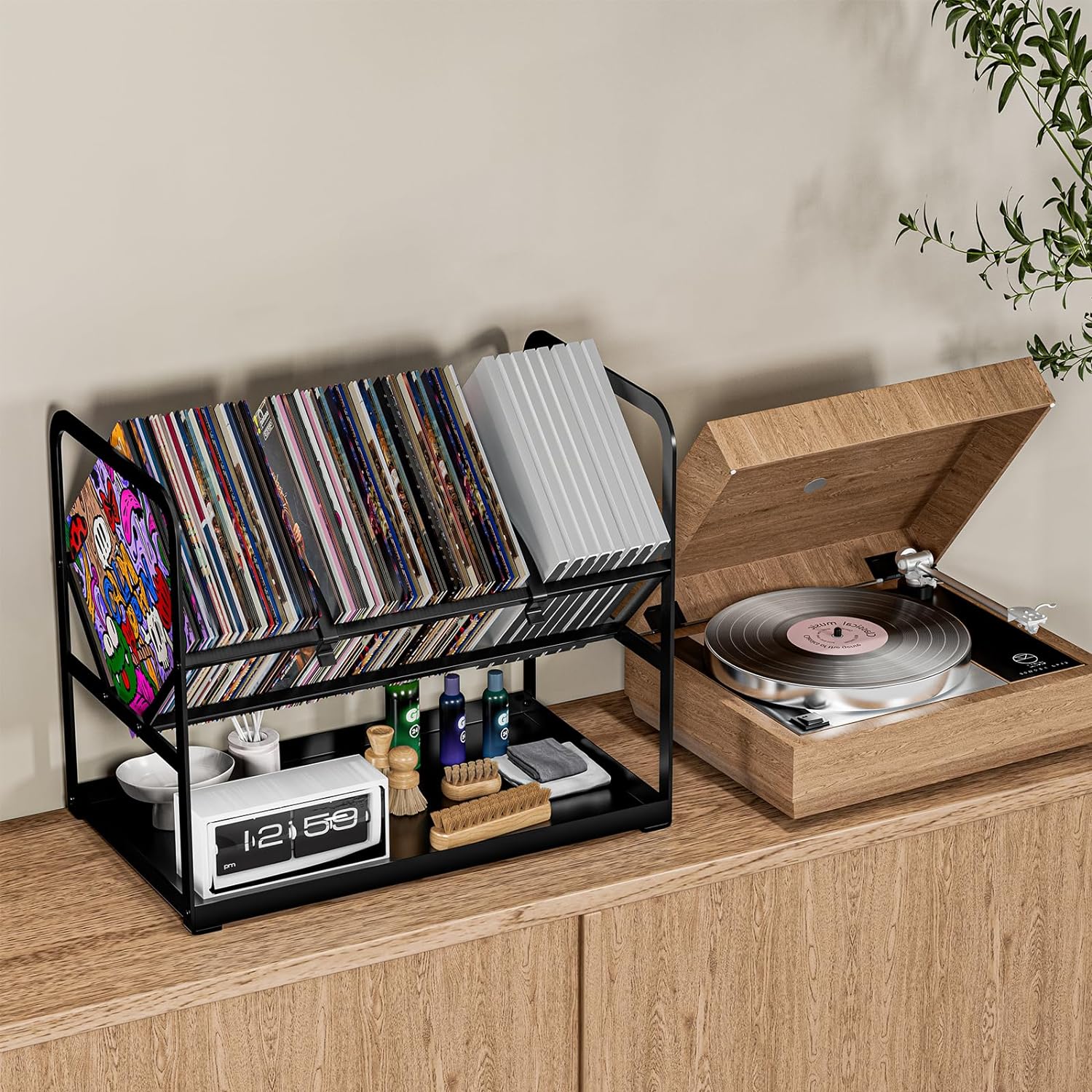 Record Storage Rack