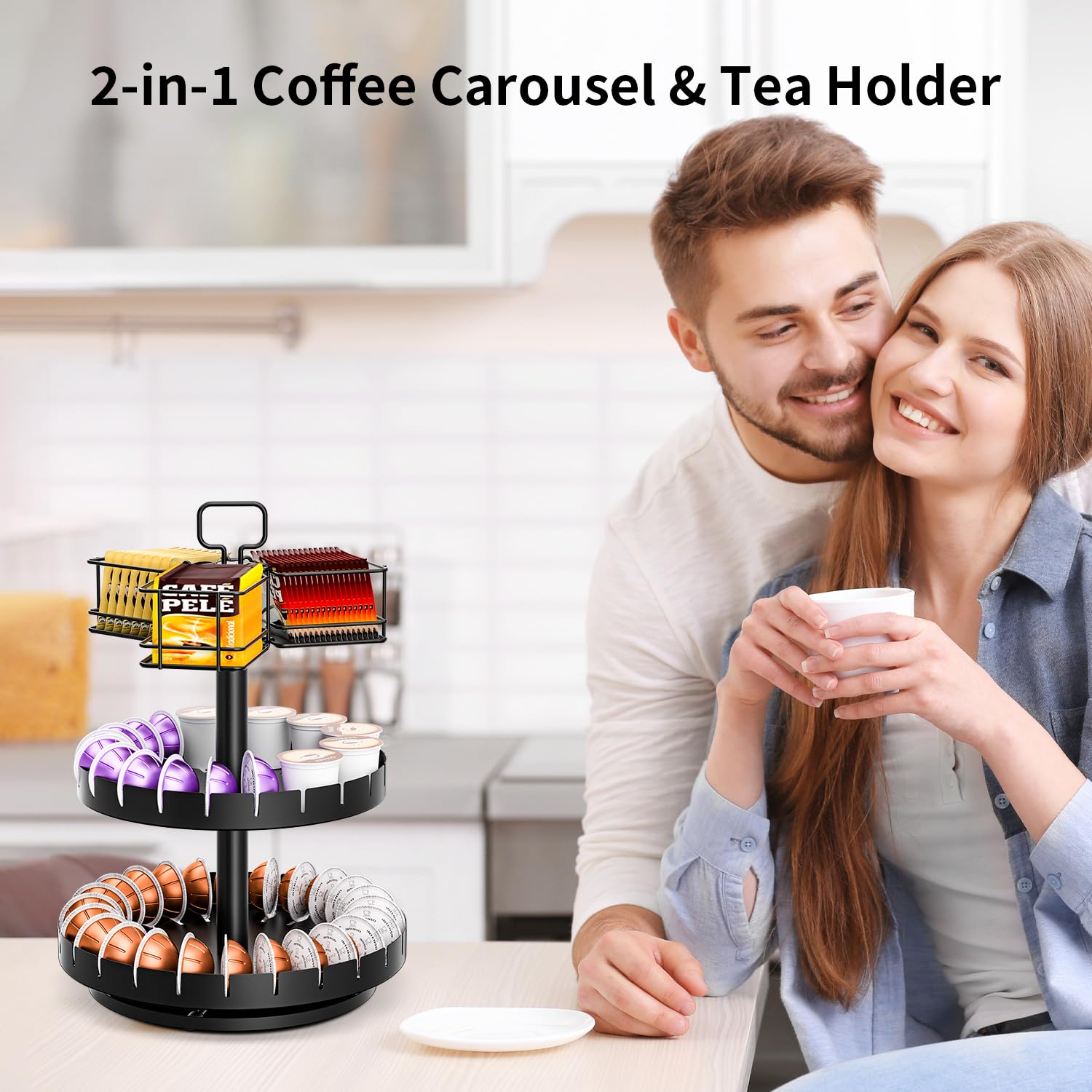 Spin the coffee capsule holder