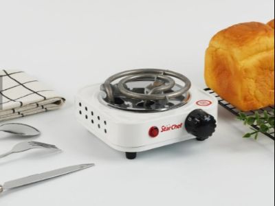 Electric coil hot plates require no special cookware, making them convenient to use.