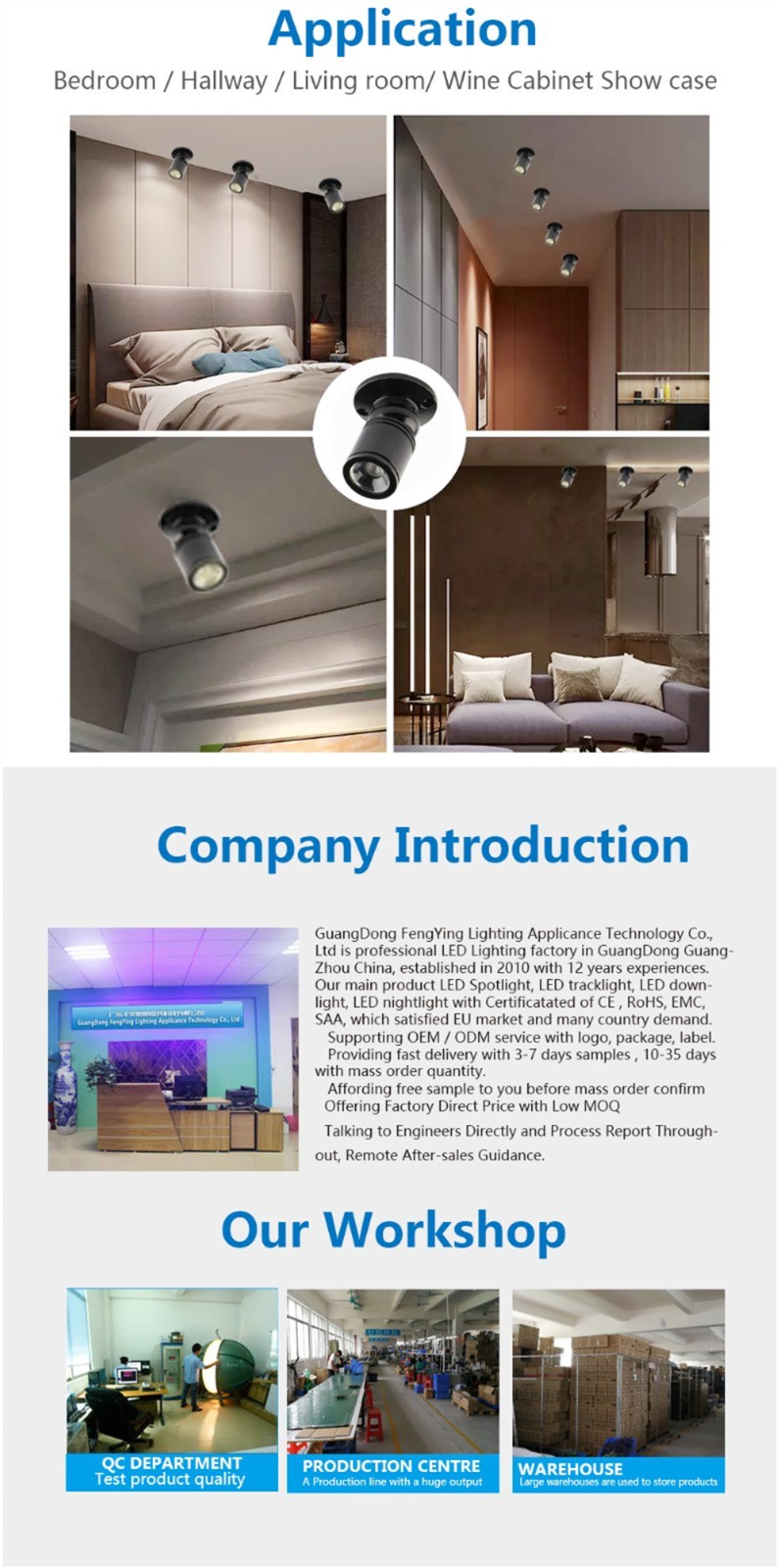 0108 100v-120v led spot light 1W indoor lighting wall mounted spot light HX-011 factory