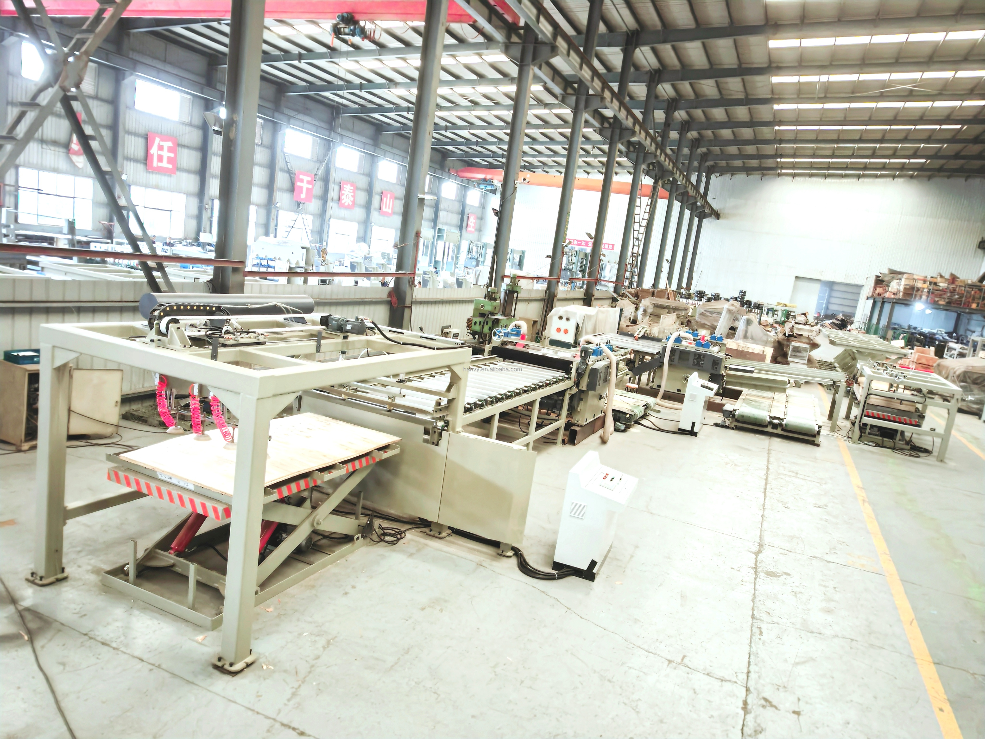4x8ft High Speed 100m/min Plywood Edge Cutting Trimming Saw Plywood Making Machine manufacture