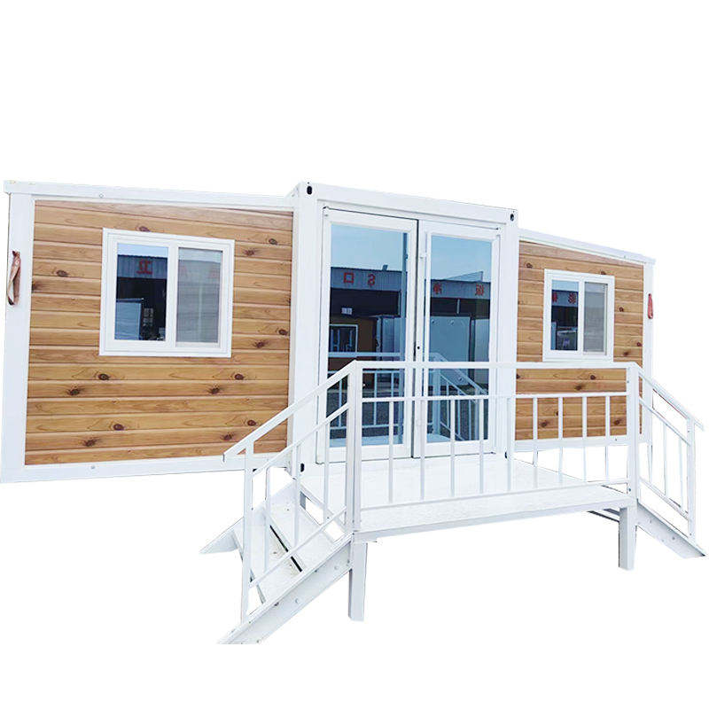 40ft glass sloping roof in Thai ancient style prefabricated house container building steel construction module summerhouse home details