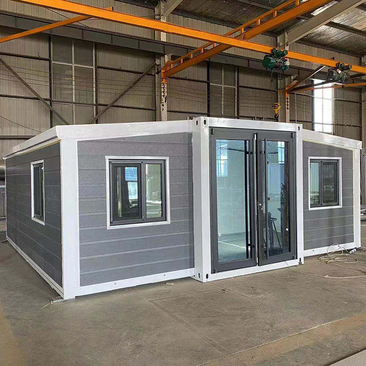40ft glass sloping roof in Thai ancient style prefabricated house container building steel construction module summerhouse home factory