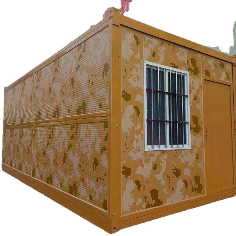 40ft glass sloping roof in Thai ancient style prefabricated house container building steel construction module summerhouse home manufacture