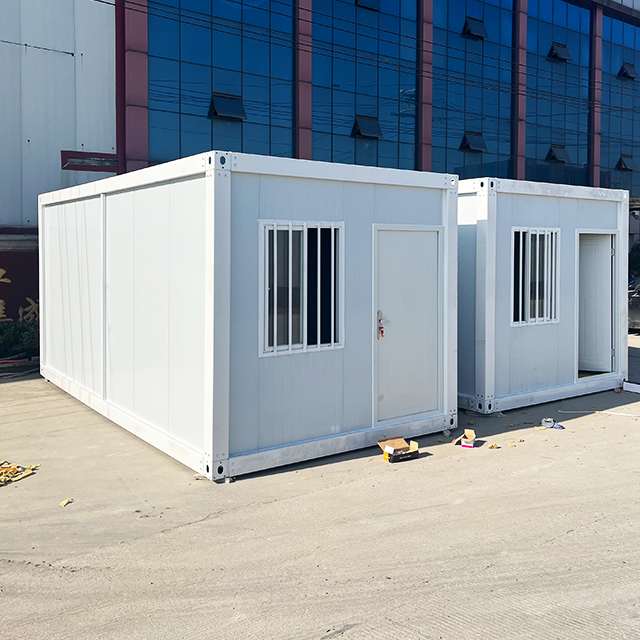 40ft glass sloping roof in Thai ancient style prefabricated house container building steel construction module summerhouse home supplier