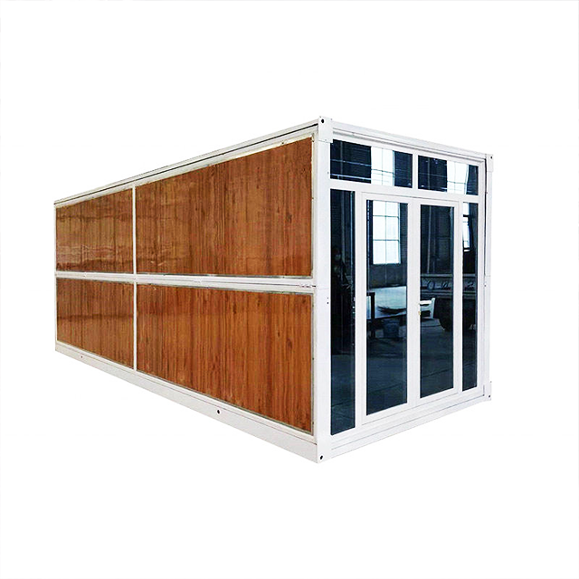 40ft glass sloping roof in Thai ancient style prefabricated house container building steel construction module summerhouse home manufacture