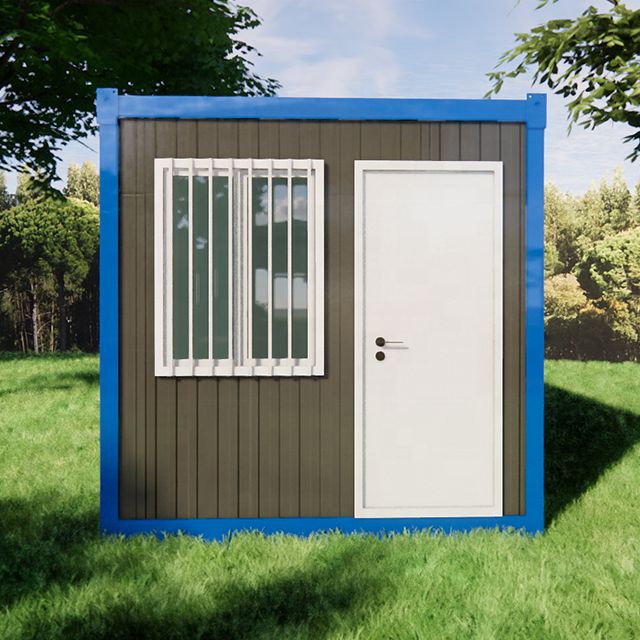 Trăiește minimală posibilă cu case din containere prefabricate.