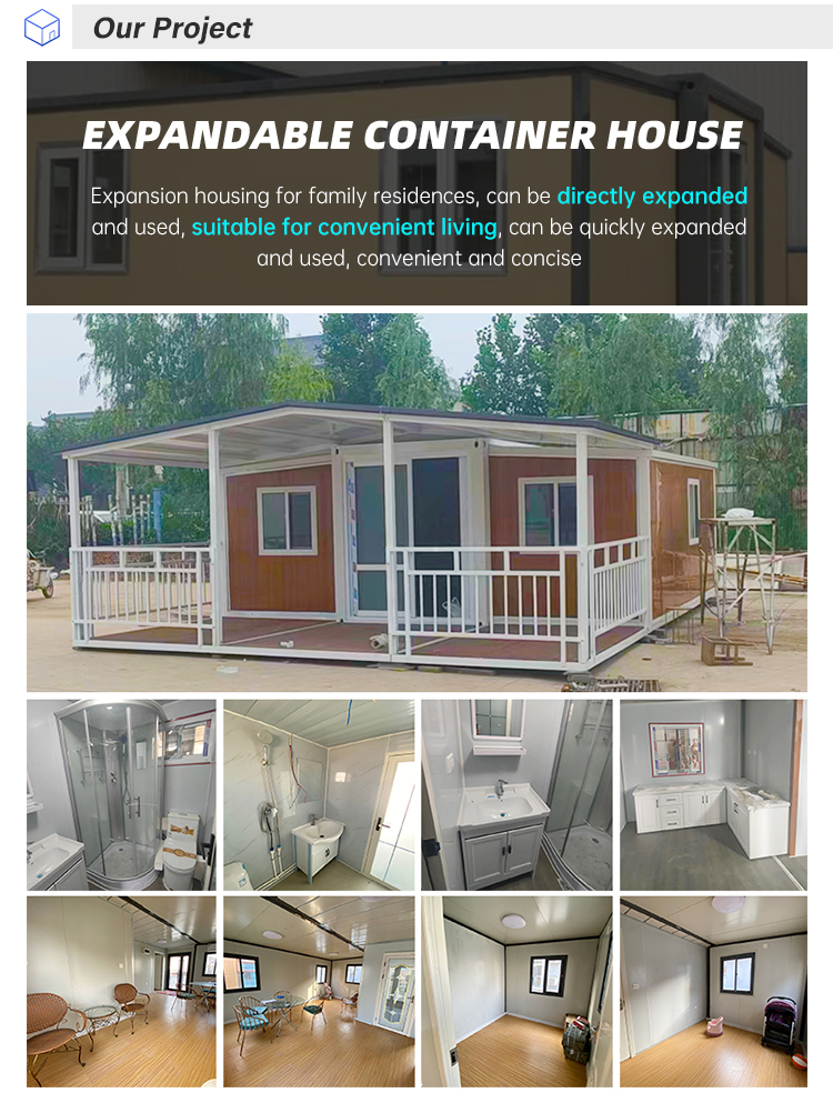 Factory Custom 40ft Expandable Mobile Folding Container Portable Prefabricated Houses prefab Home Hotels Sandwich Panel supplier