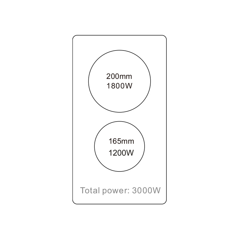VC3M230A1/A-T02 | 2 Burner Electric Ceramic Hob Induction Cooker supplier