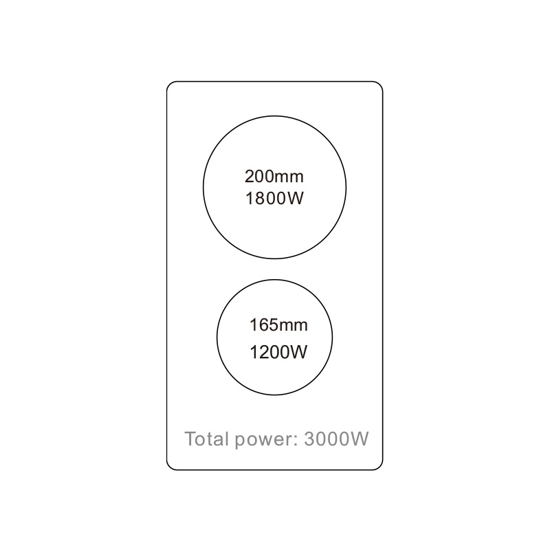 VC3E230-T04 | 2 Burner Electric Ceramic Hob Induction Cooker supplier