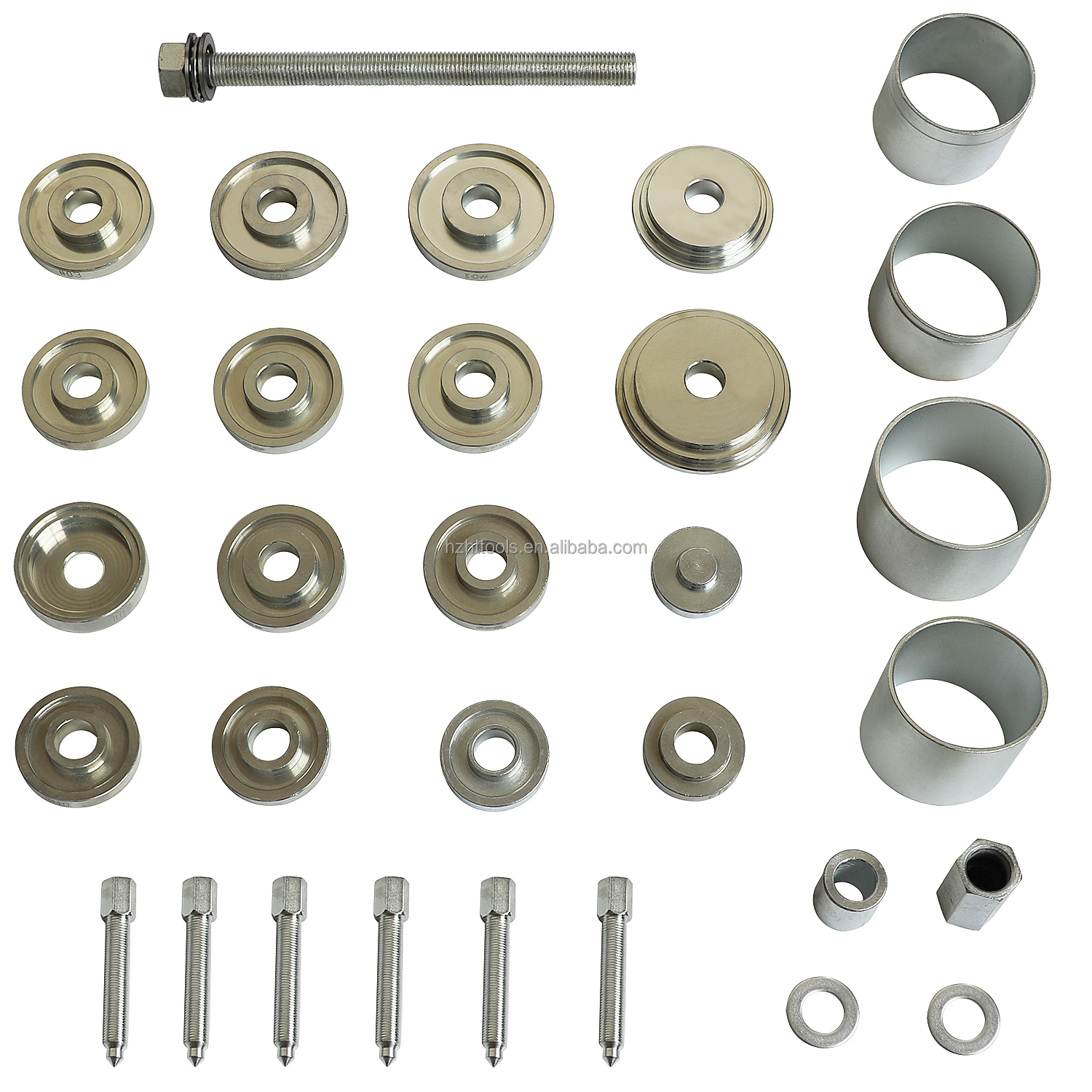 30 Piece Front Wheel Bearing Removal Installation Tools Puller Set Replacement Automotive Mechanics Tool Kit details